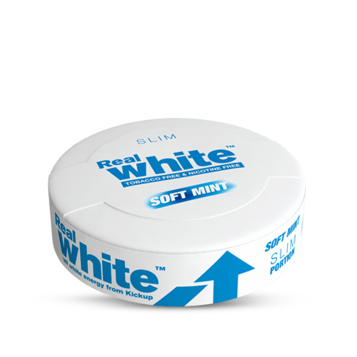 Real White Soft Mint Slim - KickUp in the group Snus / Nicotine-free Snus at Eurobrands Distribution AB (Elekcig) (100157)