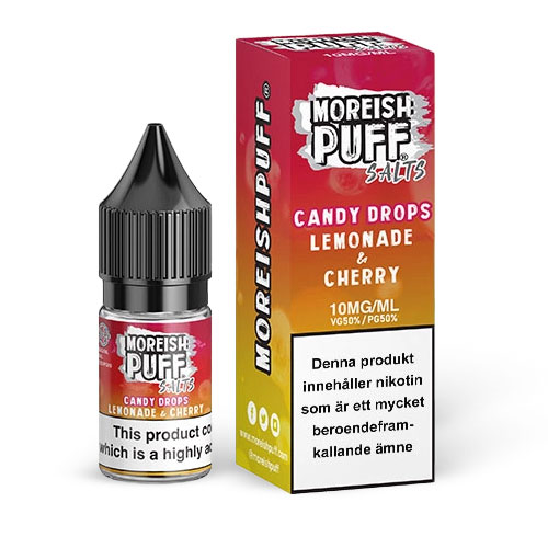 Moreish Puff Drops | Lemonade & Cherry (Nicsalt) in the group E-liquid / Nicsalt at Eurobrands Distribution AB (Elekcig) (125511)