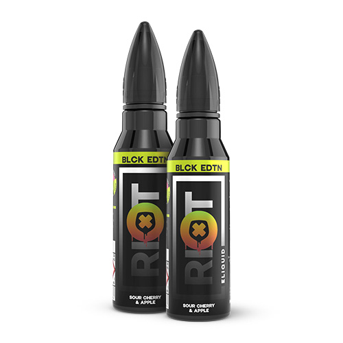 Riot Black Edition - Sour Cherry & Apple (2x50ml) in the group E-liquid / Shortfills / All Shortfill Flavors at Eurobrands Distribution AB (Elekcig) (76579)