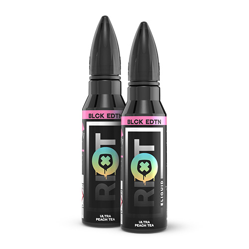 Riot Black Edition - Ultra Peach Tea (2x50ml) in the group E-liquid / Shortfills / All Shortfill Flavors at Eurobrands Distribution AB (Elekcig) (76580)