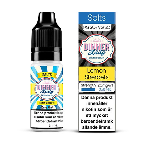 Lemon Sherbets (Nicsalt, 20mg) - Dinner Lady in the group E-liquid / Nicsalt at Eurobrands Distribution AB (Elekcig) (90549)