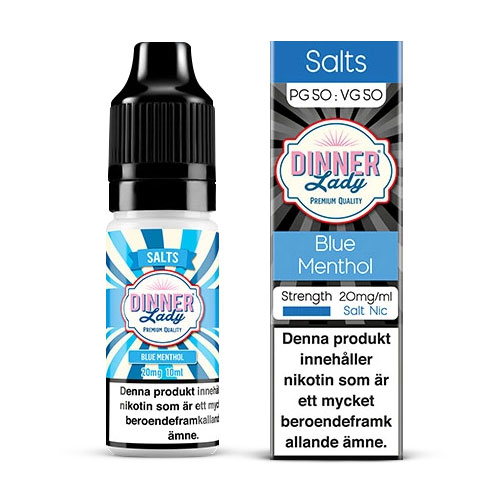 Blue Menthol (Nicsalt, 20mg) - Dinner Lady in the group E-liquid / Nicsalt at Eurobrands Distribution AB (Elekcig) (90553)