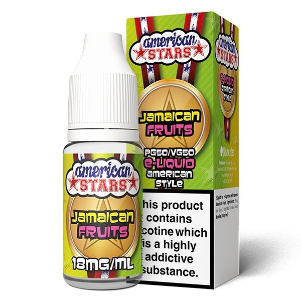 American Stars | Jamaican Fruits | 50VG in the group E-liquid / All Flavor at Eurobrands Distribution AB (Elekcig) (American-Stars-Jamaican-F)