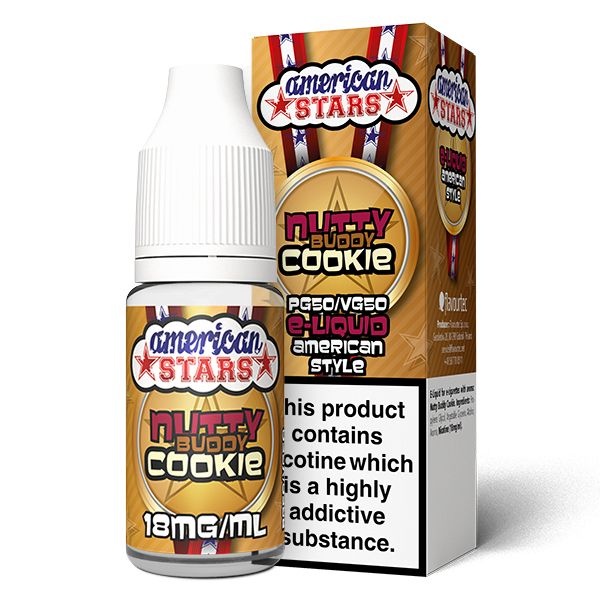 American Stars | Nutty Buddy Cookie | 50VG in the group E-liquid / 10ml E-liquid at Eurobrands Distribution AB (Elekcig) (American-Stars-Nutty-Budd)