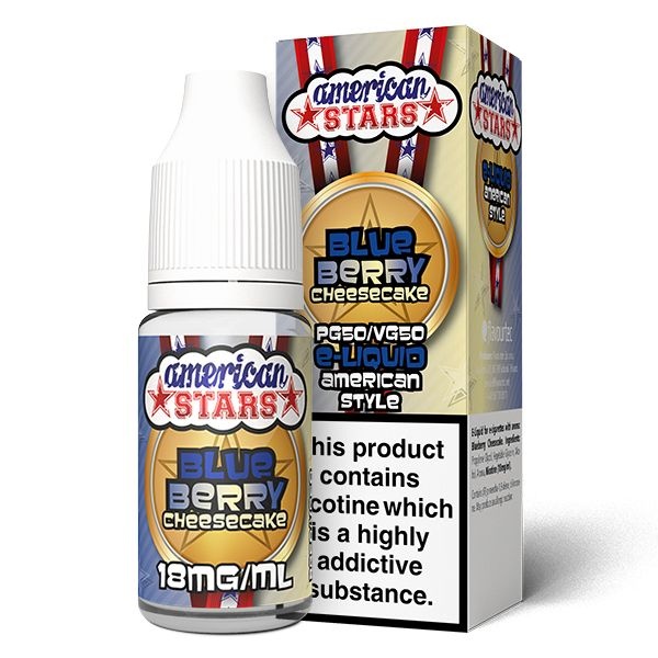 American Stars | Blueberry Cheesecake | 50VG in the group E-liquid / All Flavor at Eurobrands Distribution AB (Elekcig) (AmericanStars-BlueberryCh)