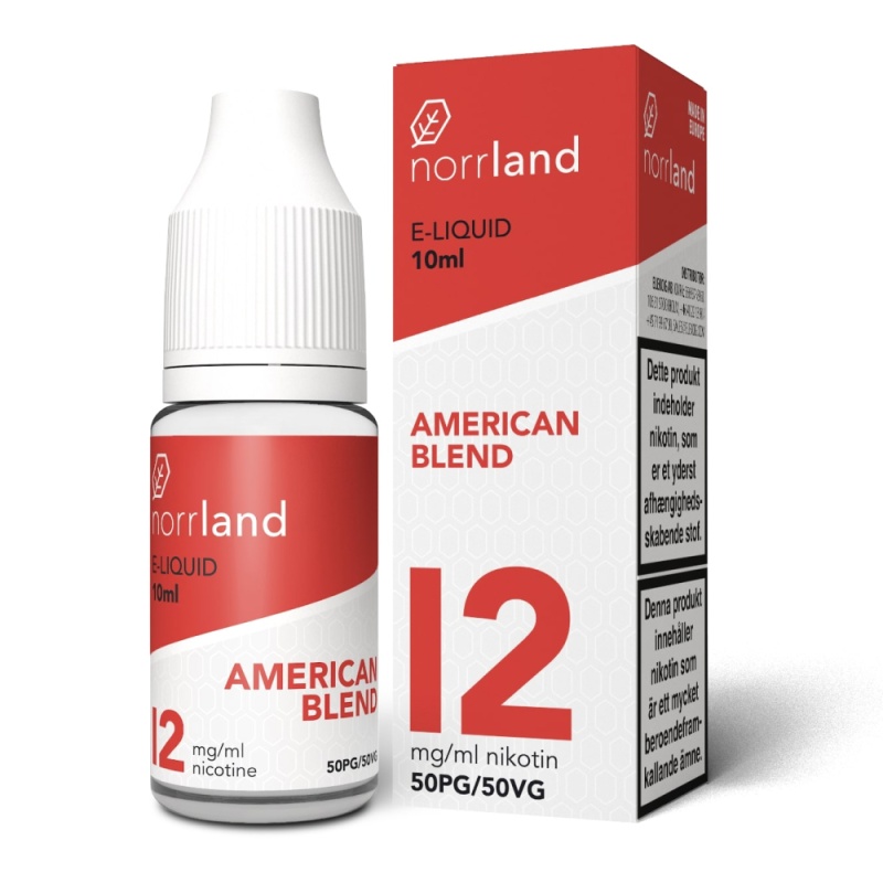 Norrland | American Red | 50VG | in the group E-liquid / 10ml E-liquid at Eurobrands Distribution AB (Elekcig) (Norrland-AmericanRed-50VG)