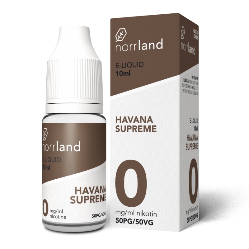 Norrland | Havanna Supreme | 50VG in the group E-liquid / 10ml E-liquid at Eurobrands Distribution AB (Elekcig) (Norrland-HavannaSupreme-5)