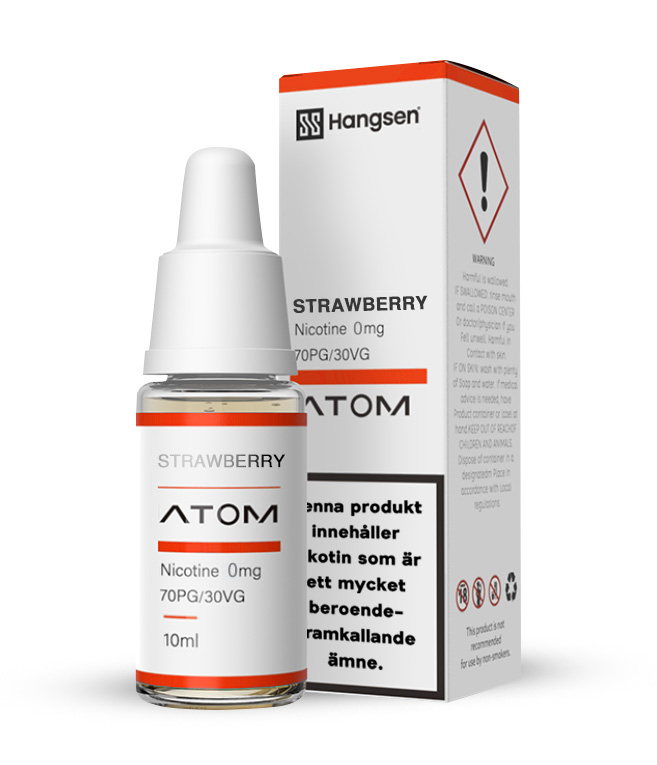 Hangsen Atom | Strawberry | 30 VG in the group E-liquid /  /  at Eurobrands Distribution AB (Elekcig) (SE1000660)