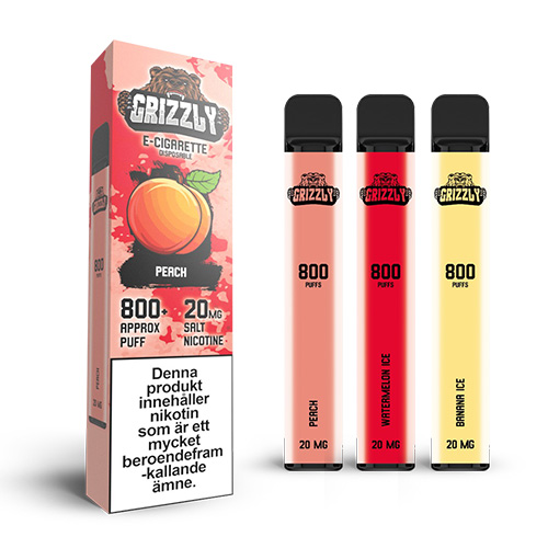 Grizzly | Disposable Vape in the group E-cigg / Disposable vape at Eurobrands Distribution AB (Elekcig) (grizzly-engangsvape)
