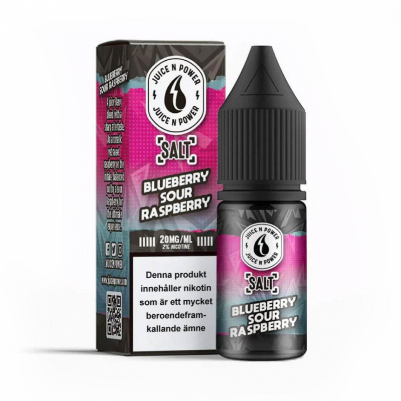 Juice N Power (Nicsalt) | Blueberry Sour Raspberry  in the group E-liquid / Nicsalt at Eurobrands Distribution AB (Elekcig) (jnp-blue-sour-rasp-salt)