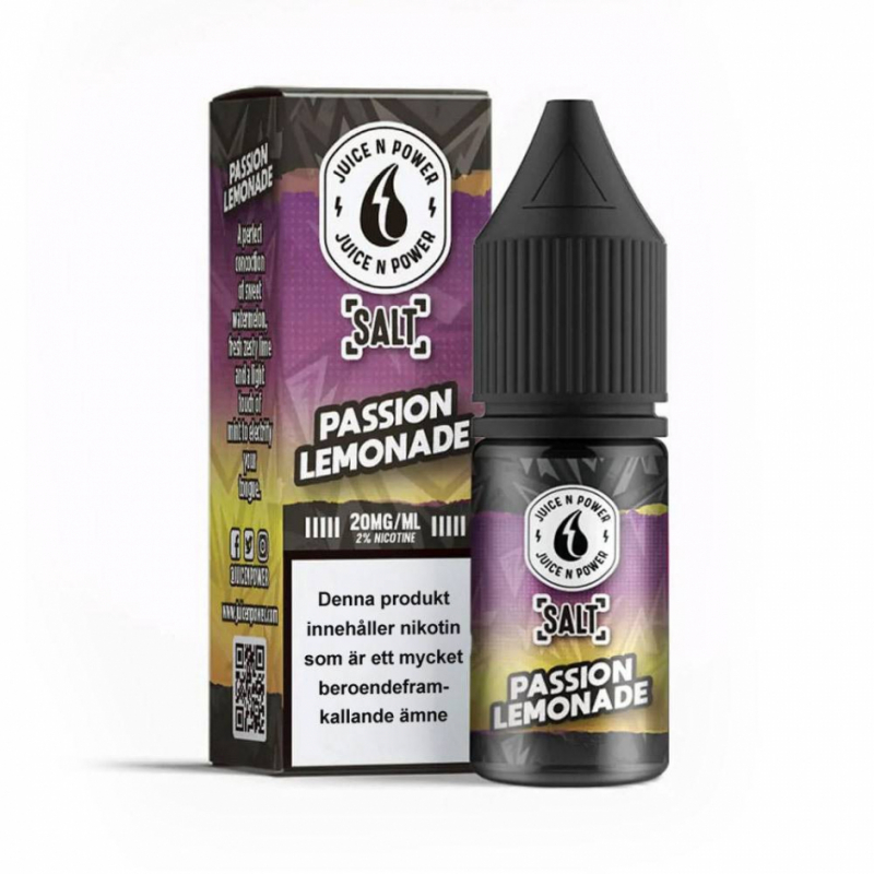 Juice N Power (Nicsalt) | Passion Lemonade in the group E-liquid / Nicsalt at Eurobrands Distribution AB (Elekcig) (jnp-passion-lemonade-salt)