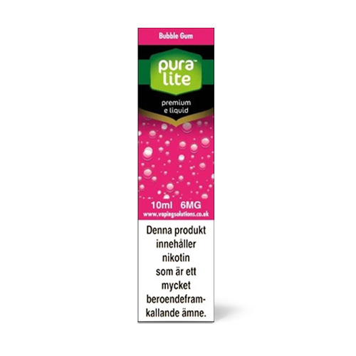 Pura Lite | Bubblegum in the group E-liquid / 10ml E-liquid at Eurobrands Distribution AB (Elekcig) (pura-lite-bubblegum)