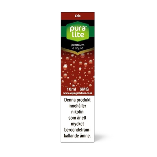 Pura Lite | Cola in the group E-liquid / 10ml E-liquid at Eurobrands Distribution AB (Elekcig) (pura-lite-cola)