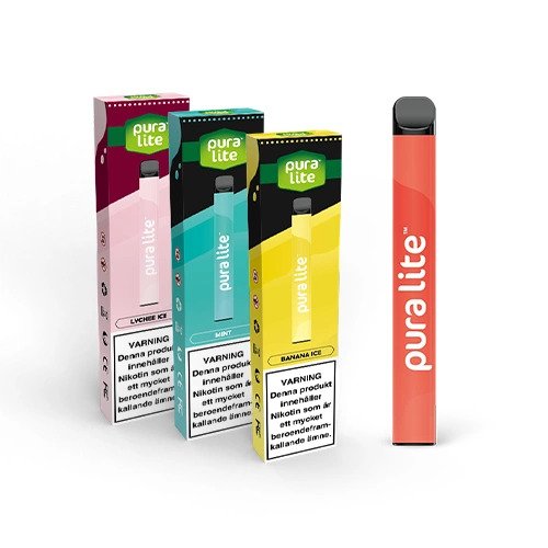 Pura Lite | Disposable Vape in the group E-cigg / Disposable vape at Eurobrands Distribution AB (Elekcig) (pura-lite-engangsvape)