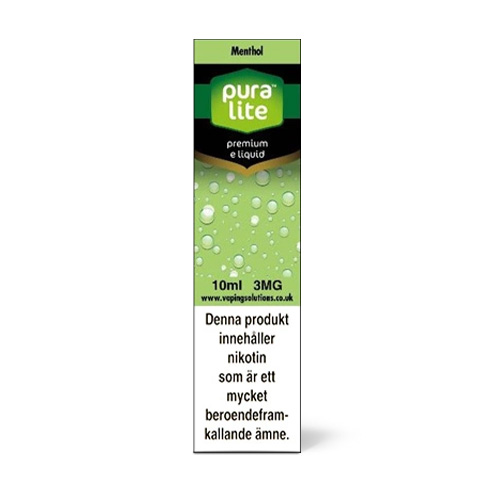 Pura Lite | Menthol in the group E-liquid / 10ml E-liquid at Eurobrands Distribution AB (Elekcig) (pura-lite-menthol)