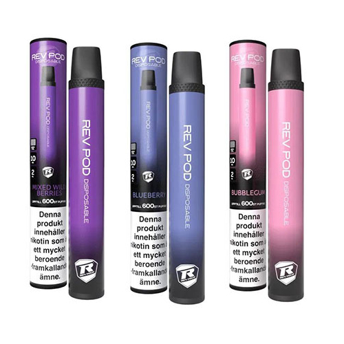 Rev Pod | Disposable Vape 10mg in the group E-cigg / Disposable vape at Eurobrands Distribution AB (Elekcig) (rev-pod)