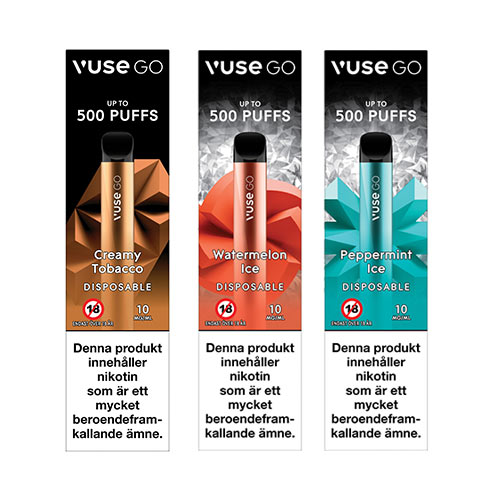 Vuse GO | Disposable Vape 10mg in the group E-cigg / Disposable vape at Eurobrands Distribution AB (Elekcig) (vuse-go-engangs)